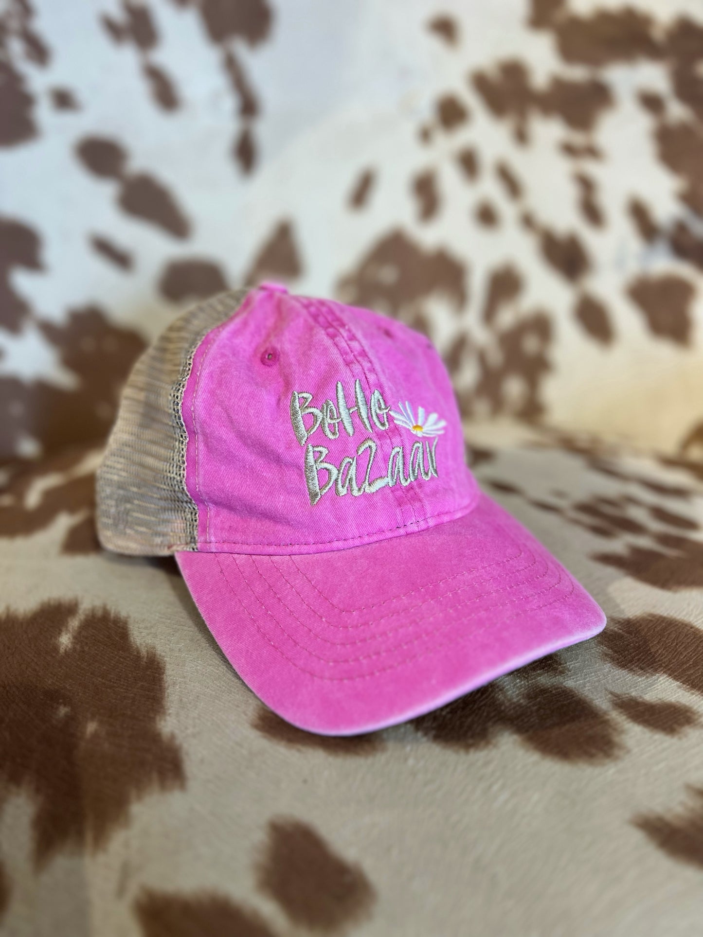 Pink Logo Baseball Hat