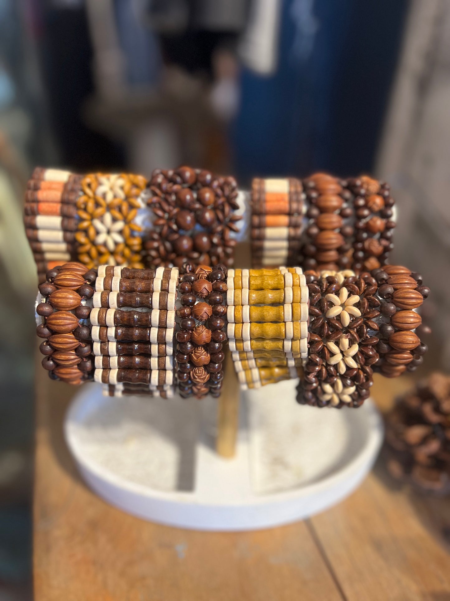 Wooden Bead Bracelets