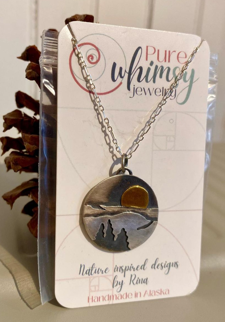 Rise Branded Pendant Necklace