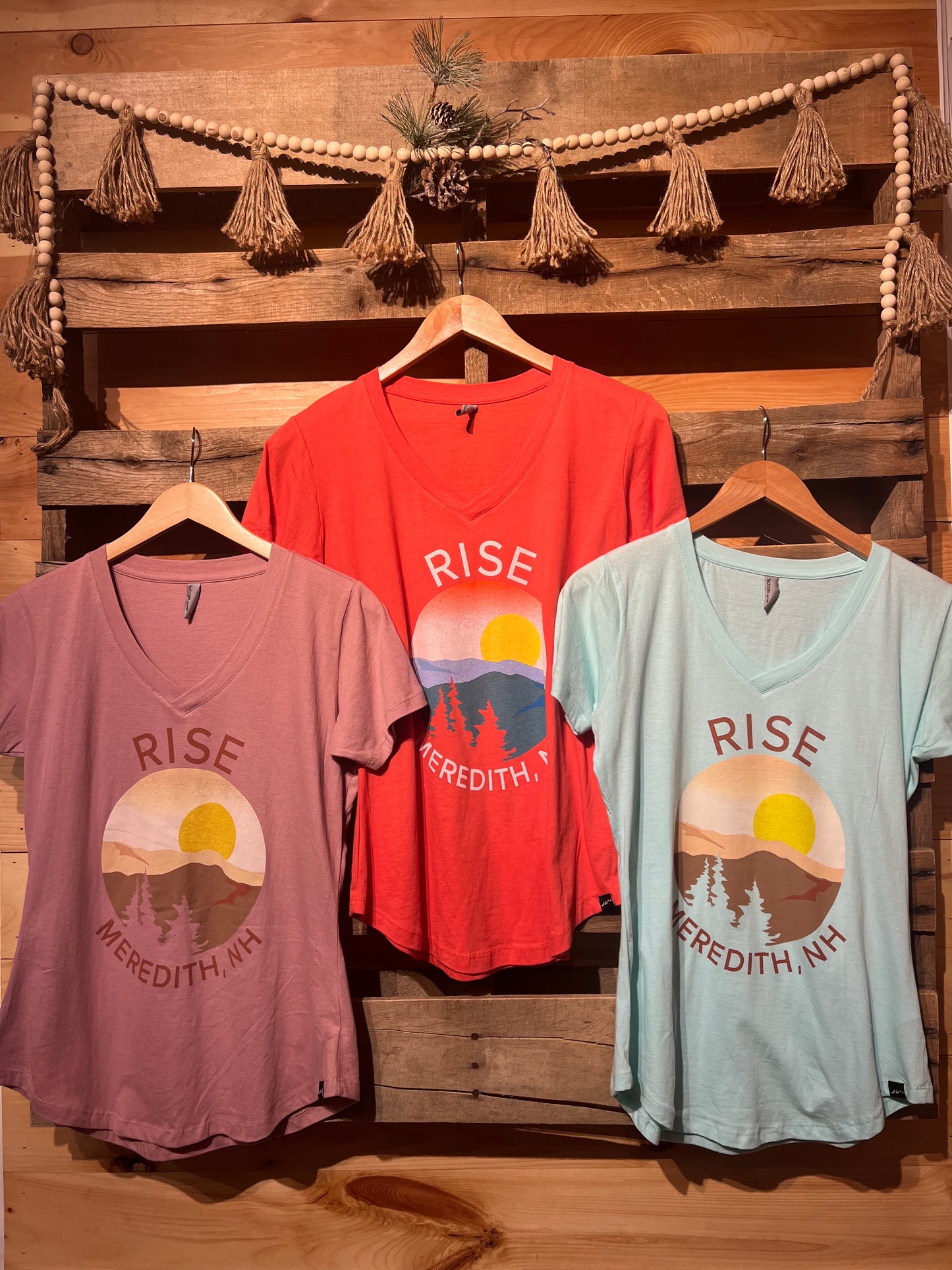 RISE Branded V Neck Tee
