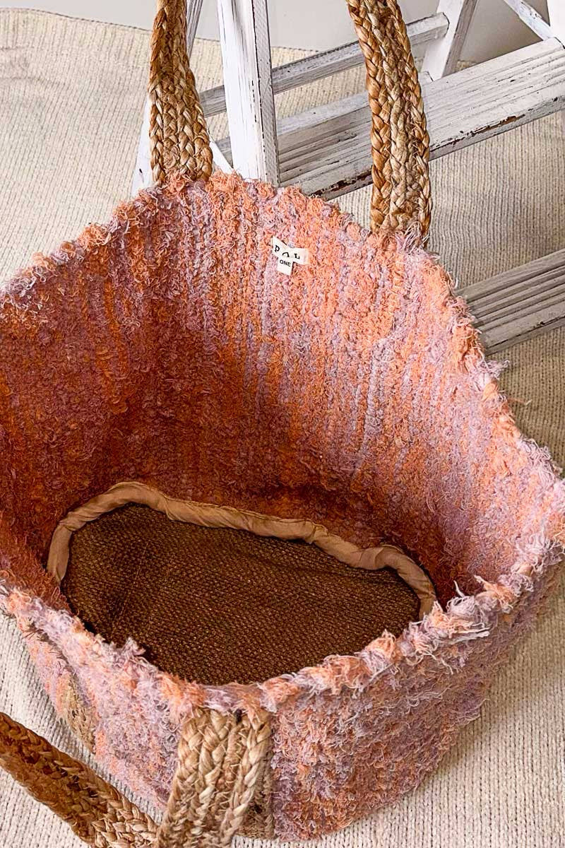 Boho Woven Large Straw Tote Bag