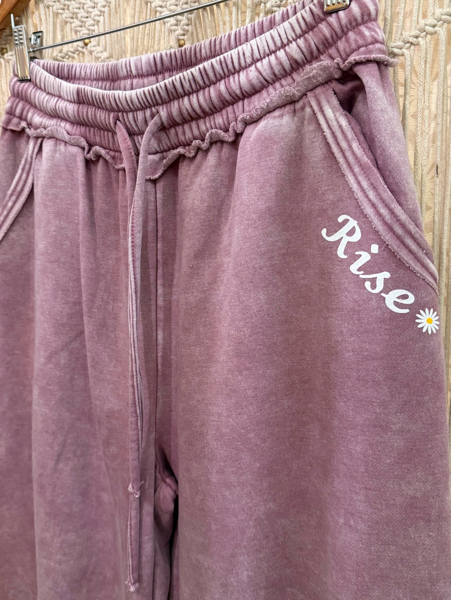 Rise Daisy Logo Wide Leg Sweatpants