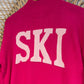 Hipster Cozy Knit Mock Neck "Ski" Sweater