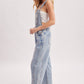 Boho Hippy Denim Barrel Overalls