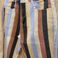 Boho Hippy Striped Denim Bell Bottoms