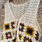 Boho Crochet Granny Square Vest