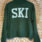Hipster Cozy Knit Mock Neck "Ski" Sweater