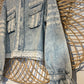Boho Hippy Lace Trim Buckle Sleeve Denim Jacket