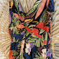 Boho Floral Twist Front Crochet Tiered Dress