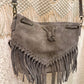 Boho Suede Fringe Festival Bag