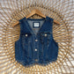 L Medium Wash Denim Vest