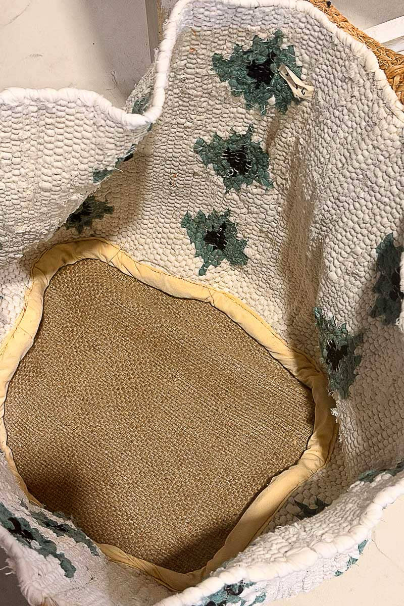 Boho Woven Large Straw Tote Bag