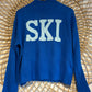 Hipster Cozy Knit Mock Neck "Ski" Sweater