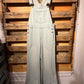 S Boho Wide Leg Denim Overalls