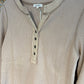 Boho Cozy Waffle Knit Button Front Long Sleeve