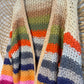 Striped Chunky Knit Cardigan