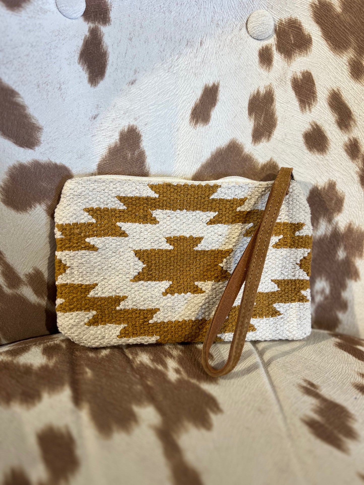 Boho Aztec Wristlet