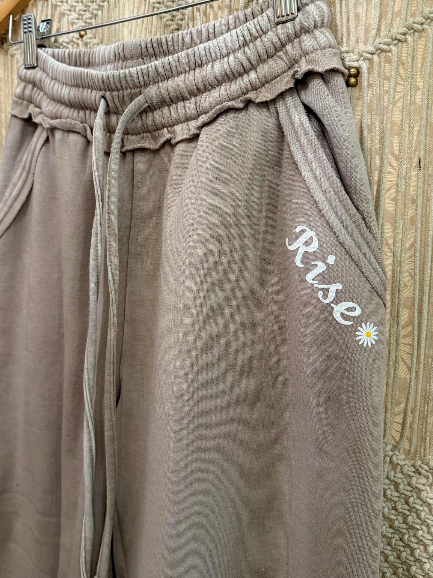 Rise Daisy Logo Wide Leg Sweatpants