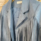 Boho Western Fringe Faux Suede Moto Jacket