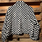 Checkered Sherpa Zip Up Jacket
