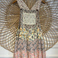 Boho Floral Patchwork Shorts Jumper