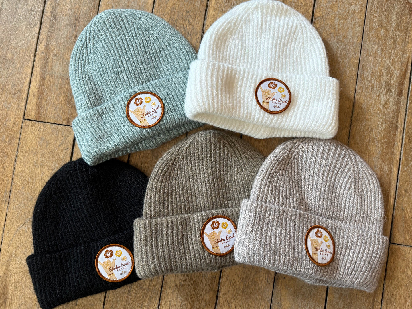 Boho Cozy Shaka Beach Patch Beanie