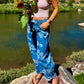 Boho Daisy Barrel Jeans