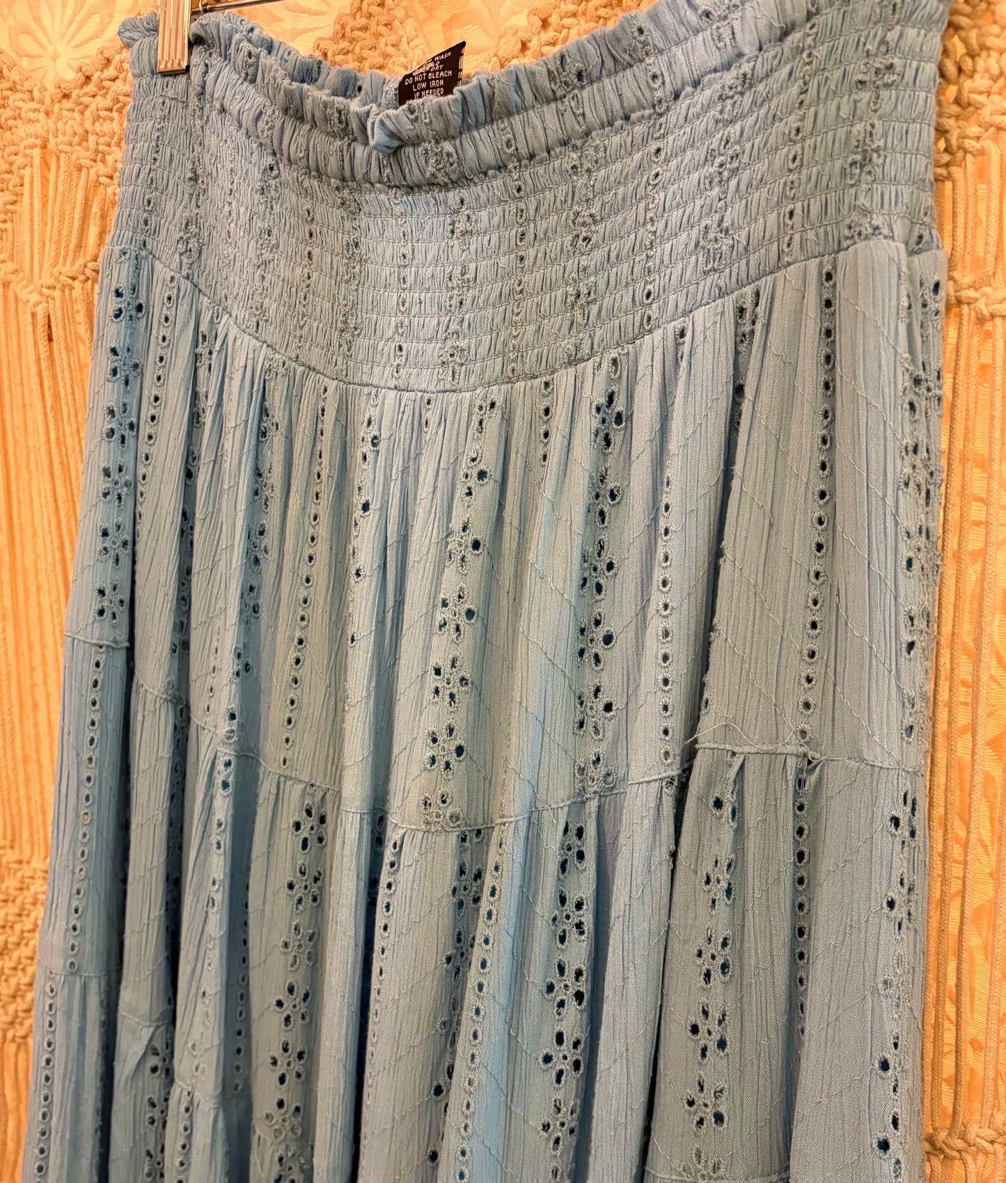Boho Flowy Tiered Maxi Skirt
