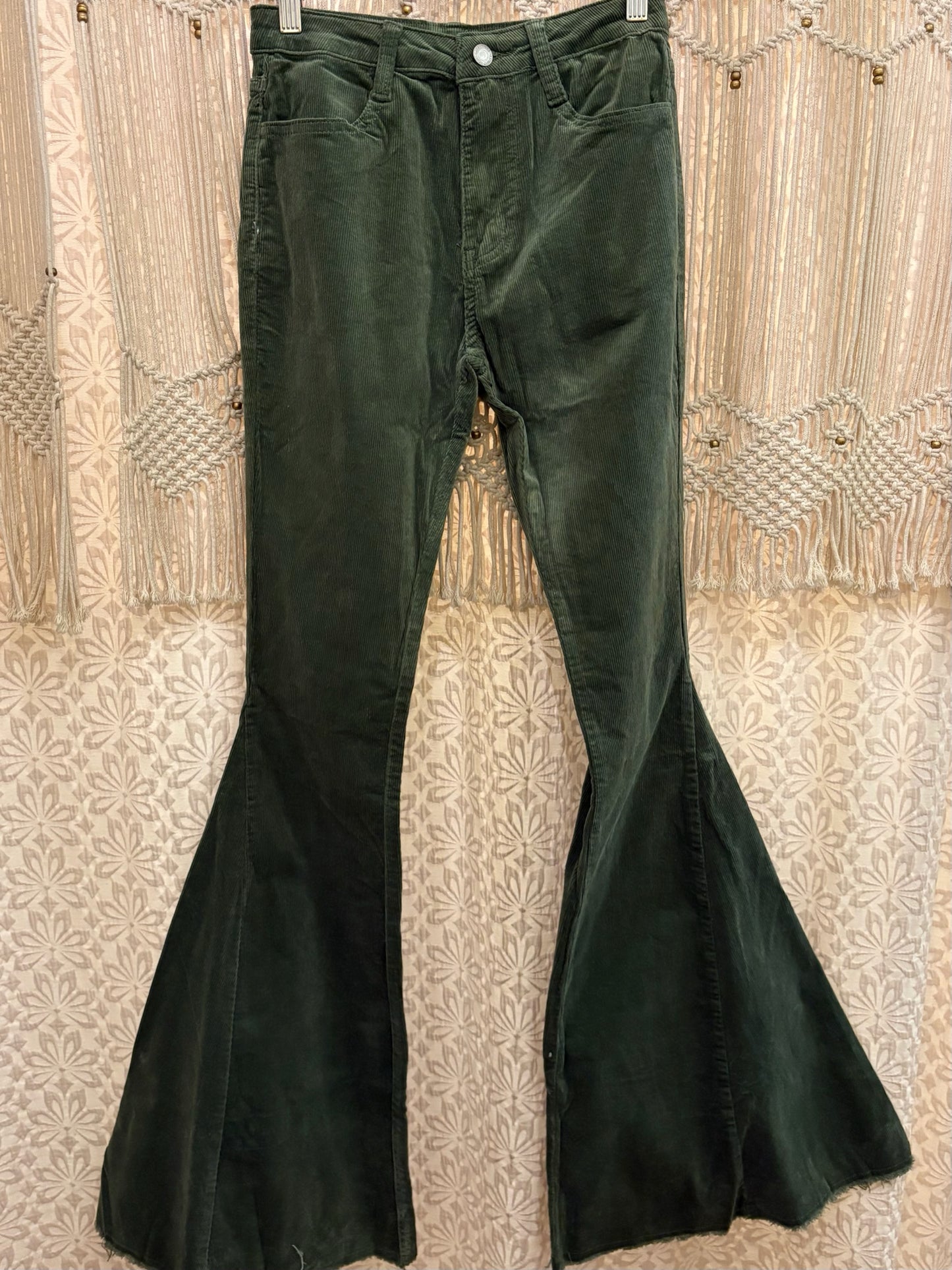 Boho Hippy Corduroy Bell Bottoms