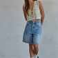 Boho Crochet Tie Front Sweater Vest