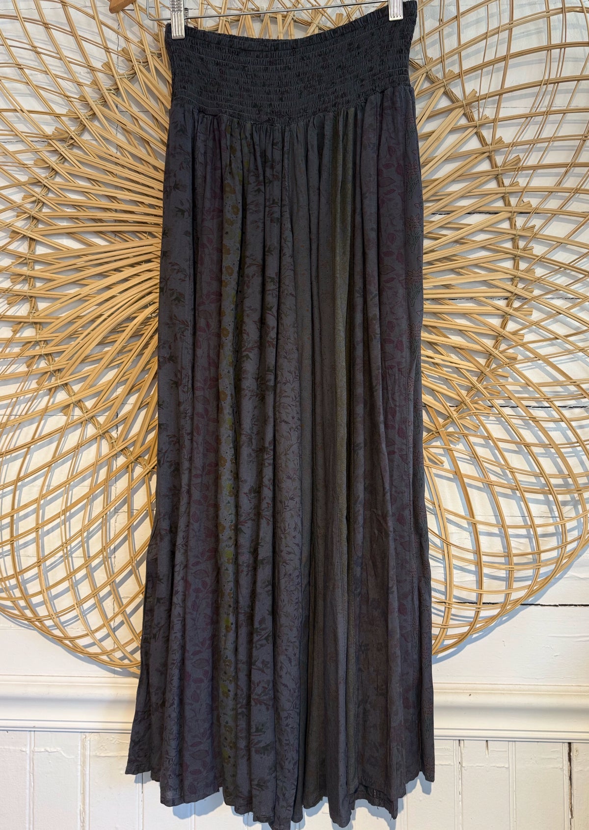Boho Vintage Style Patchwork Wide Leg Pants