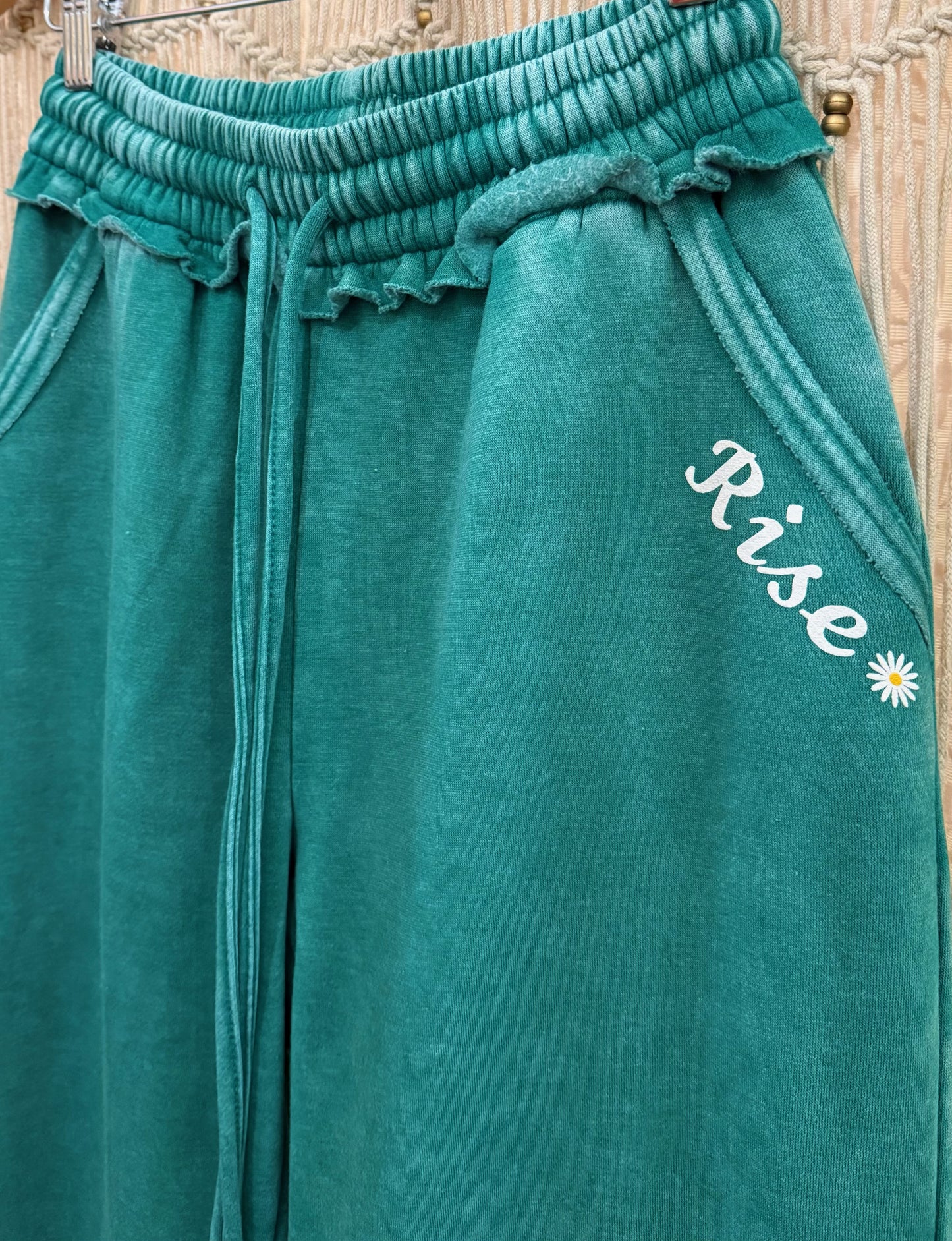 Rise Daisy Logo Wide Leg Sweatpants