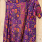 Boho Floral Silk Wrap Skirt