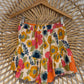 Boho Floral Ruffle Hem Skort