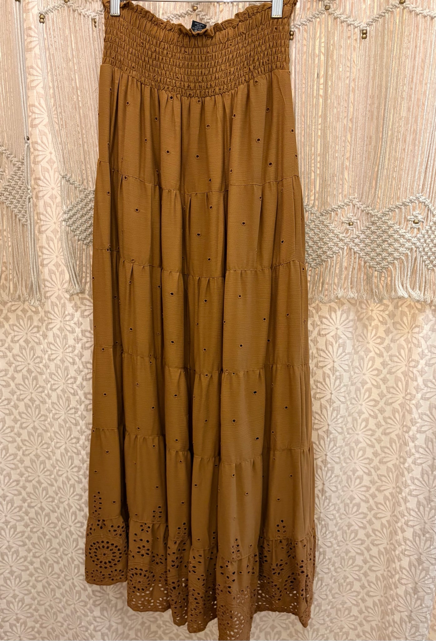 Boho Flowy Tiered Maxi Skirt