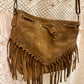 Boho Suede Fringe Festival Bag