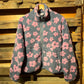 Boho Floral Sherpa Zip Up Jacket