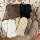 Cozy Soft Seamed Faux Fur Mittens