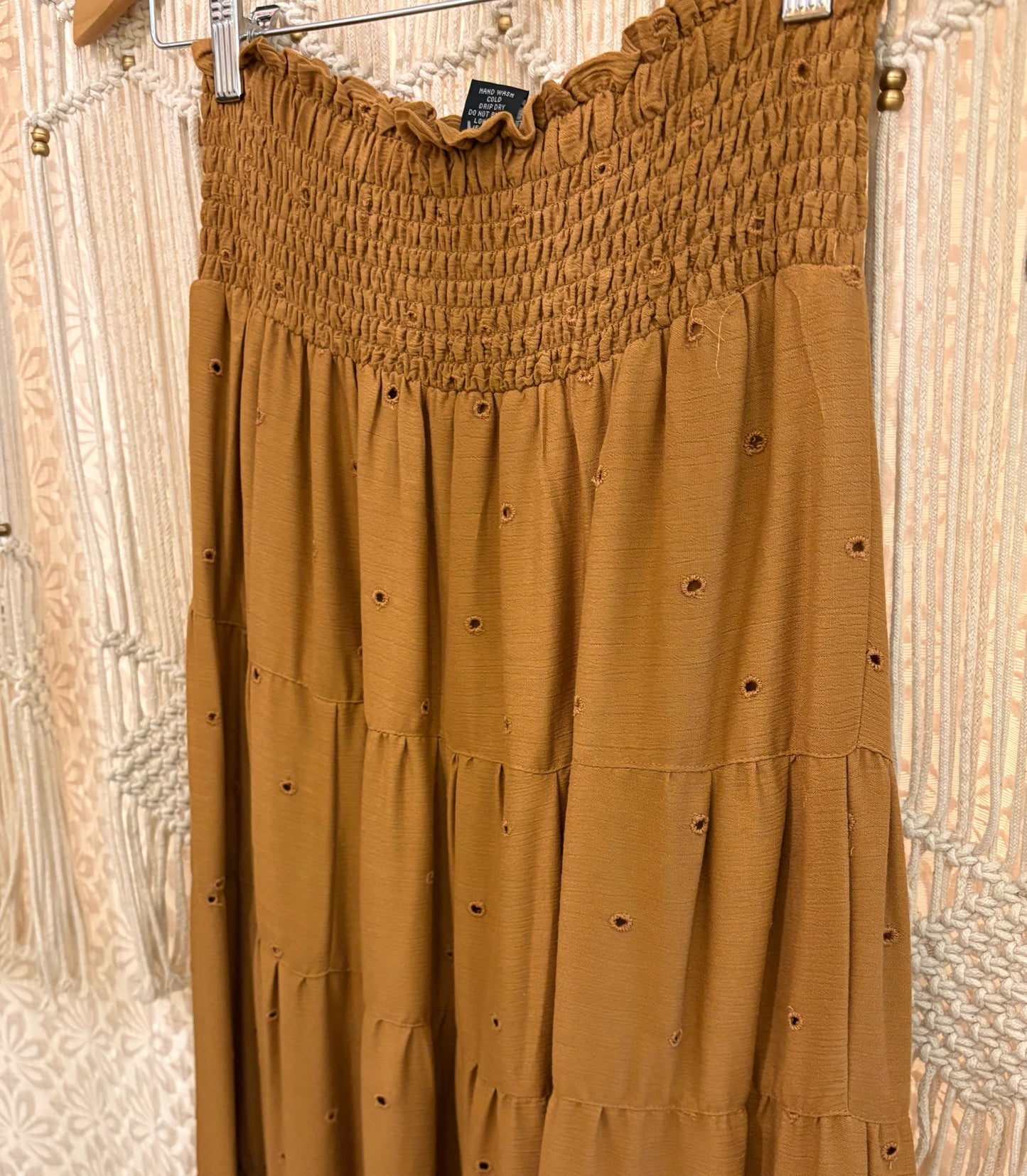 Boho Flowy Tiered Maxi Skirt