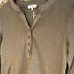 Boho Cozy Waffle Knit Button Front Long Sleeve