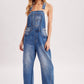 Boho Hippy Denim Barrel Overalls