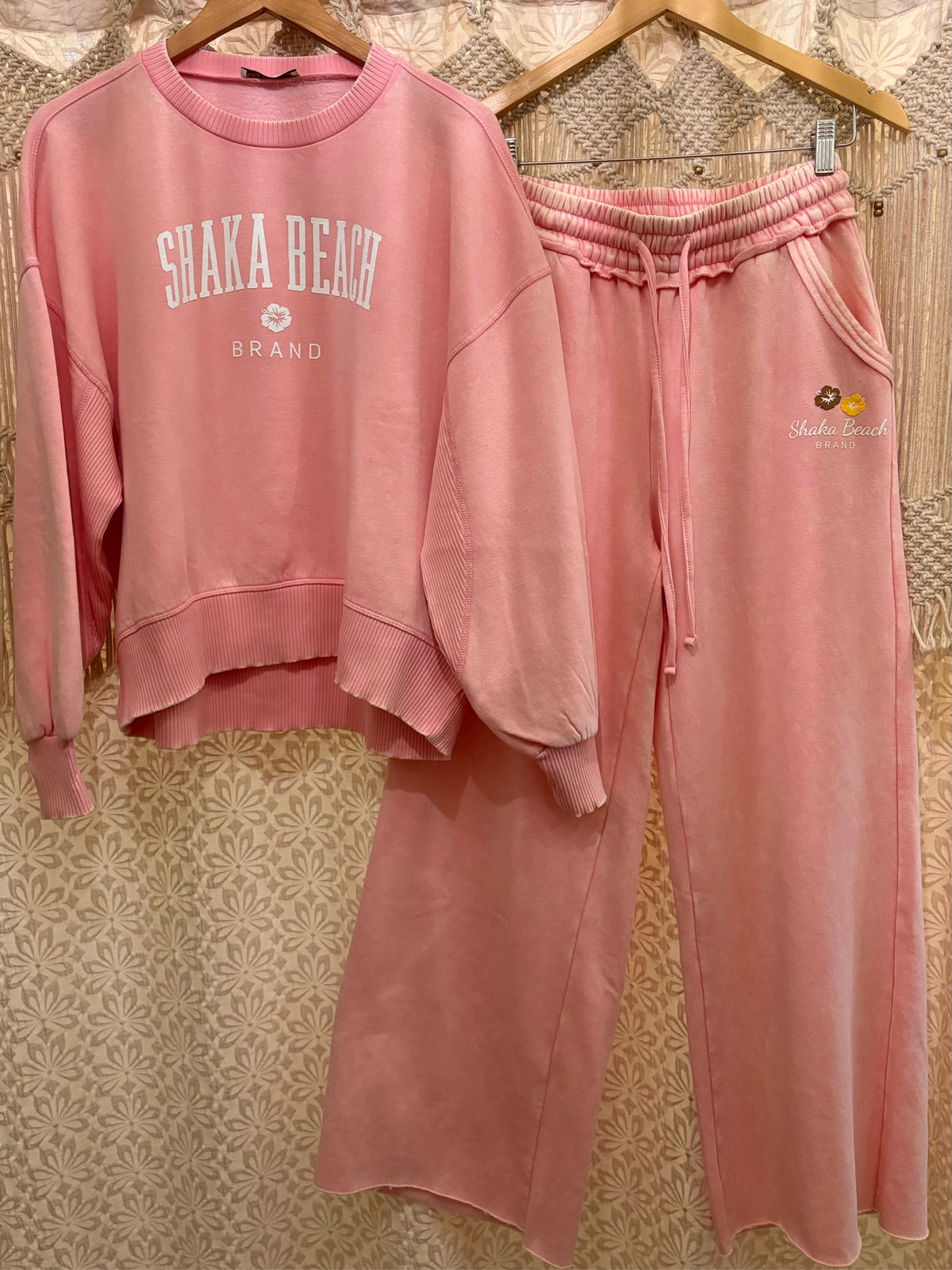 Shaka Beach Brand Logo Cozy Crewneck Sweatshirt