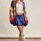 Striped Chunky Knit Cardigan