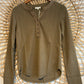Boho Cozy Waffle Knit Button Front Long Sleeve