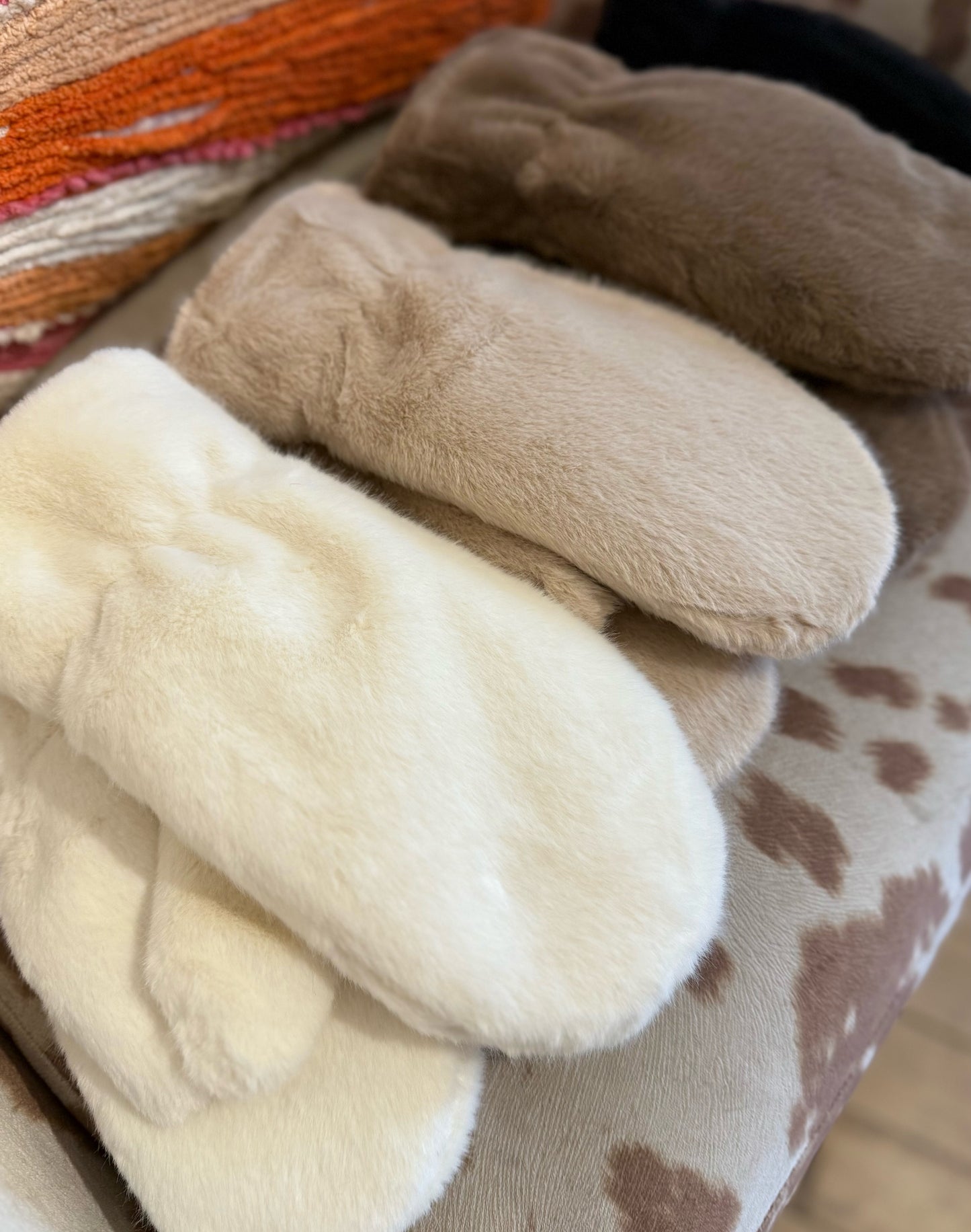 Cozy Soft Faux Fur Mittens