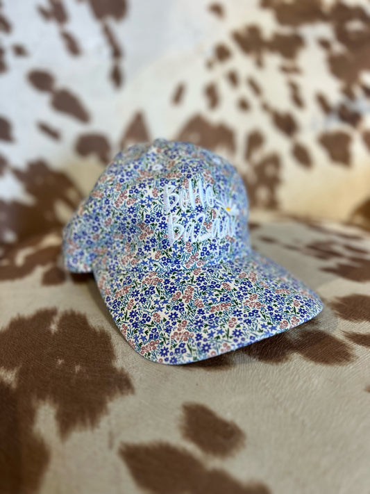 Floral Logo Baseball Hat