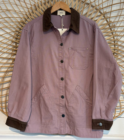 Boho Hipster Collared Button up Barn Jacket Shacket