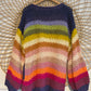 Striped Chunky Knit Cardigan