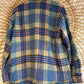 Boho Hippy Cozy Plaid Button Up Shacket