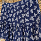Boho Floral Ruffle Hem Skort